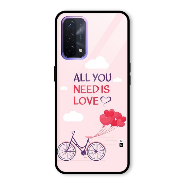 Cycle Of Love Glass Back Case for Oppo A74 5G