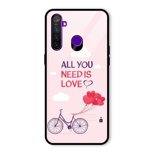 Cycle Of Love Glass Back Case for Realme 5 Pro