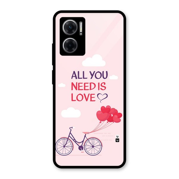 Cycle Of Love Glass Back Case for Redmi 11 Prime 5G