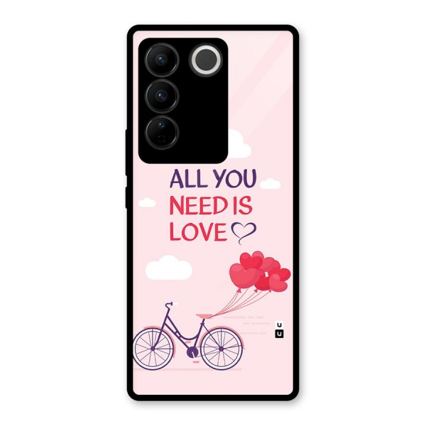 Cycle Of Love Glass Back Case for Vivo V27
