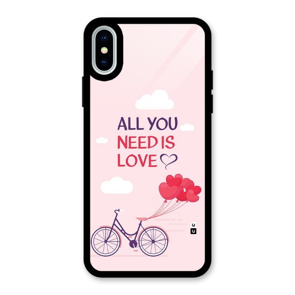 Cycle Of Love Glass Back Case for iPhone X