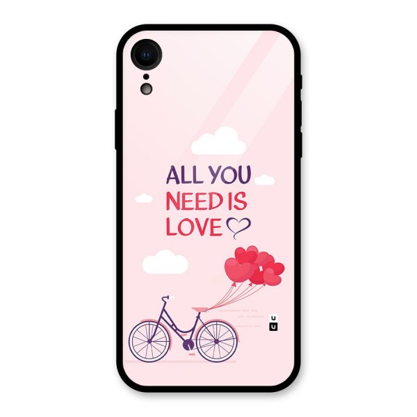 Cycle Of Love Glass Back Case for iPhone XR