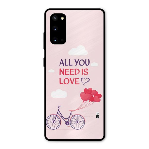 Cycle Of Love Metal Back Case for Galaxy S20
