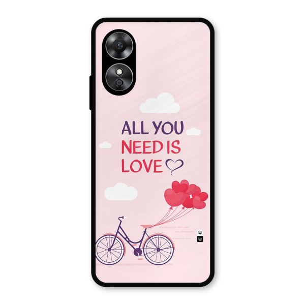 Cycle Of Love Metal Back Case for Oppo A17