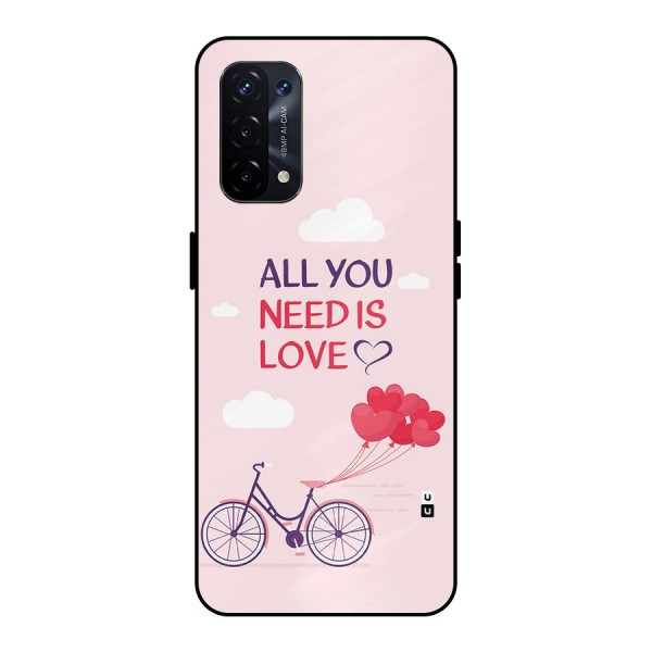 Cycle Of Love Metal Back Case for Oppo A74 5G
