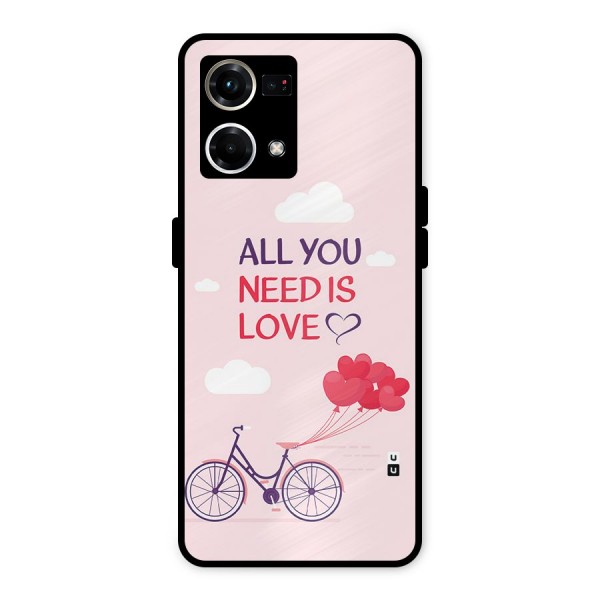 Cycle Of Love Metal Back Case for Oppo F21 Pro 4G