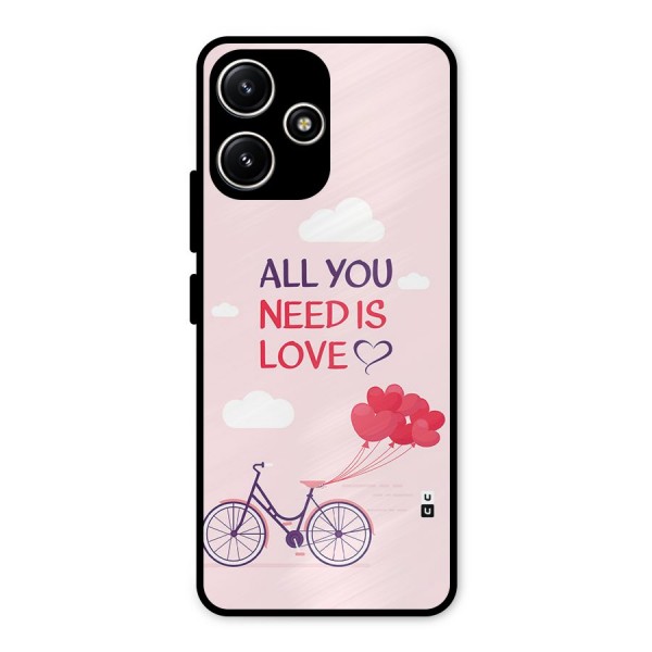 Cycle Of Love Metal Back Case for Poco M6 Pro