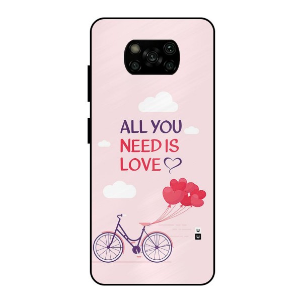 Cycle Of Love Metal Back Case for Poco X3