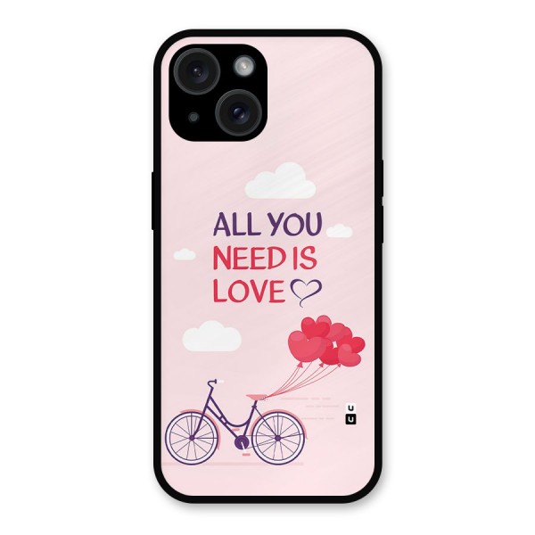 Cycle Of Love Metal Back Case for iPhone 15