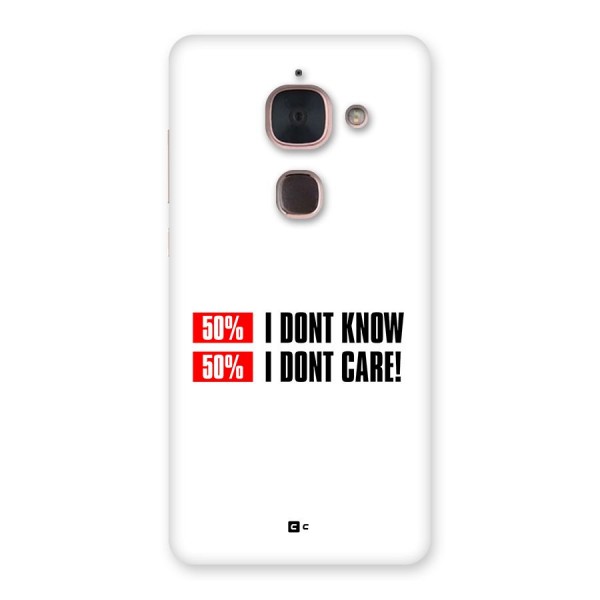 D Dont Know Back Case for Le Max 2