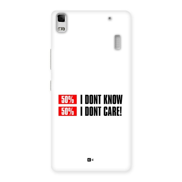 D Dont Know Back Case for Lenovo K3 Note