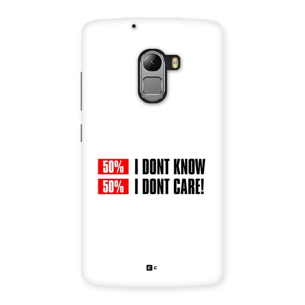 D Dont Know Back Case for Lenovo K4 Note