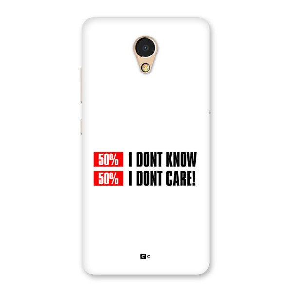 D Dont Know Back Case for Lenovo P2