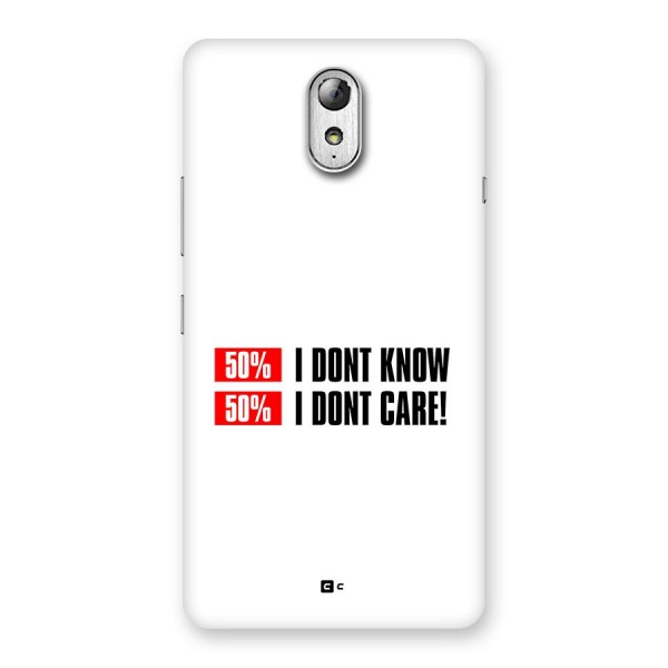D Dont Know Back Case for Lenovo Vibe P1M