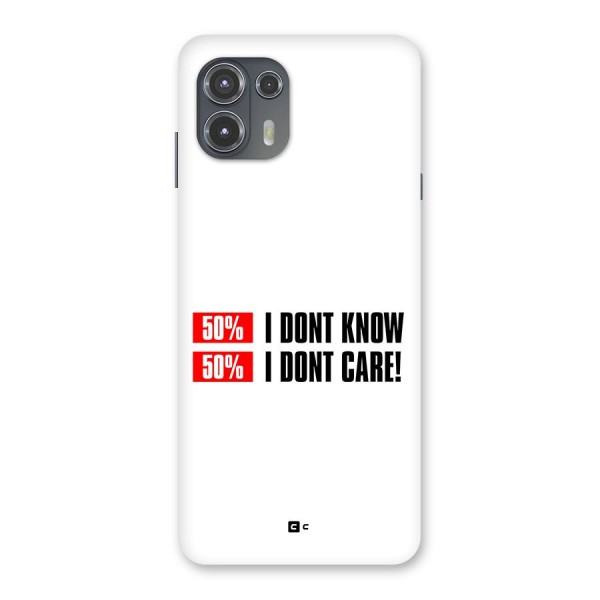D Dont Know Back Case for Motorola Edge 20 Fusion