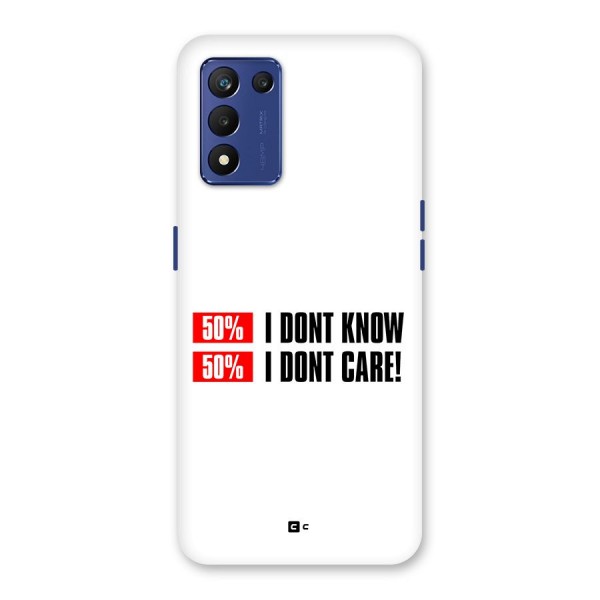 D Dont Know Back Case for Realme 9 5G Speed