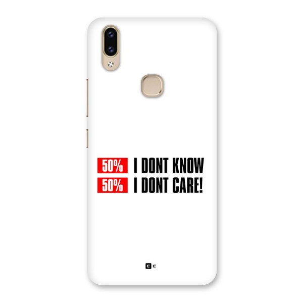 D Dont Know Back Case for Vivo V9 Youth