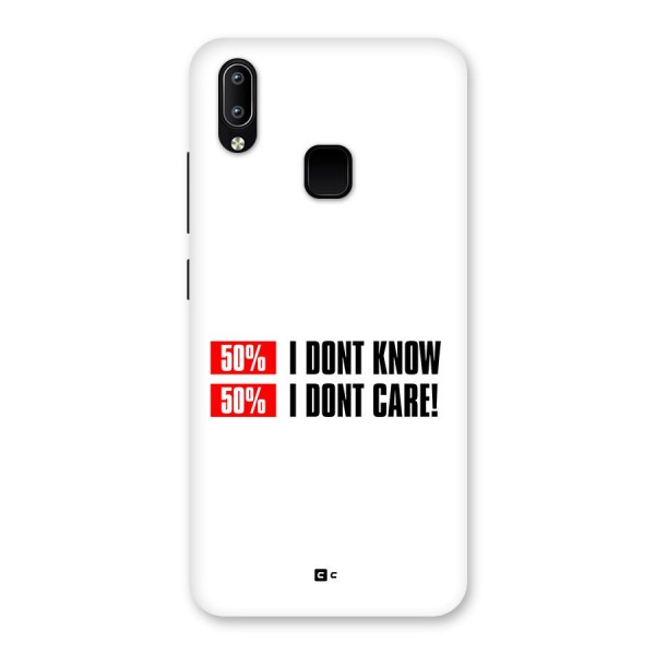 D Dont Know Back Case for Vivo Y93