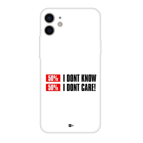 D Dont Know Back Case for iPhone 11