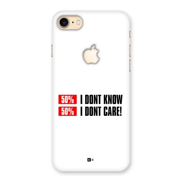 D Dont Know Back Case for iPhone 7 Apple Cut