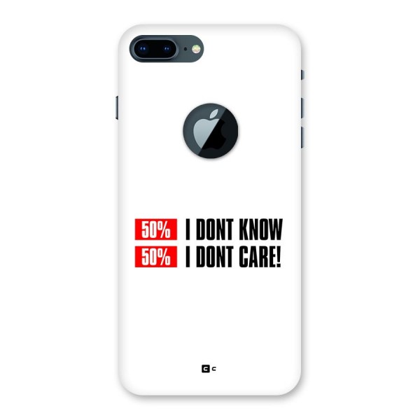 D Dont Know Back Case for iPhone 7 Plus Logo Cut