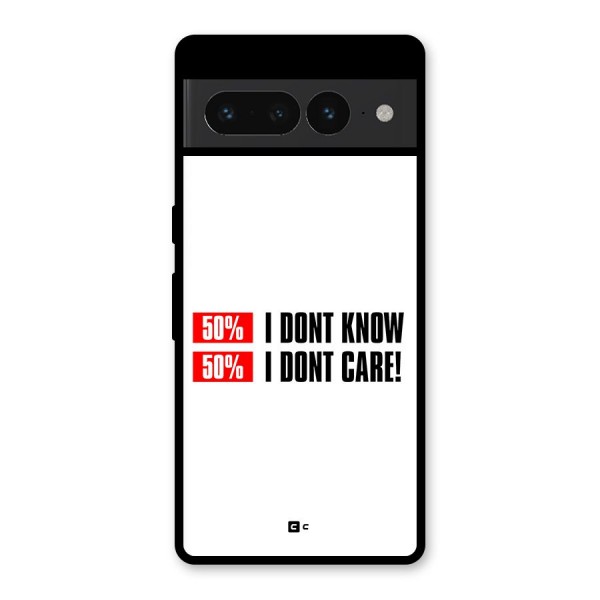 D Dont Know Glass Back Case for Google Pixel 7 Pro