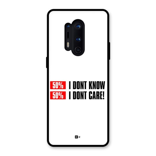 D Dont Know Glass Back Case for OnePlus 8 Pro
