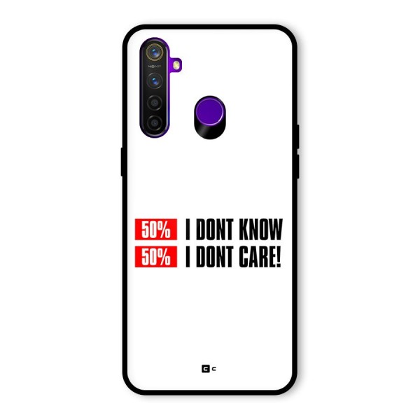 D Dont Know Glass Back Case for Realme 5 Pro