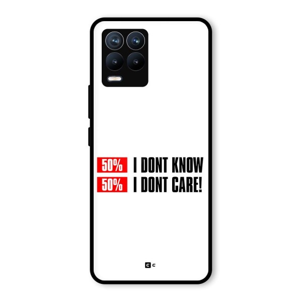 D Dont Know Glass Back Case for Realme 8 Pro