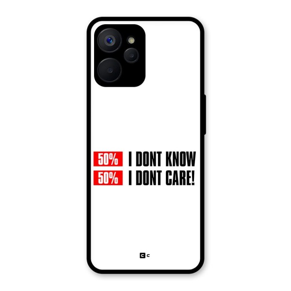 D Dont Know Glass Back Case for Realme 9i 5G