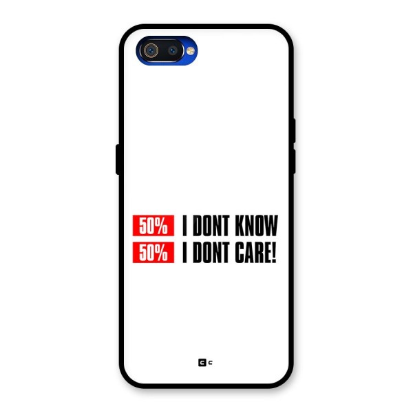 D Dont Know Glass Back Case for Realme C2