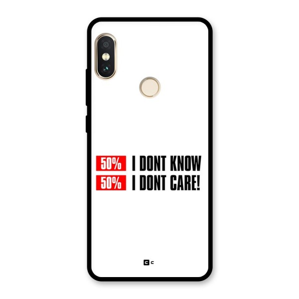 D Dont Know Glass Back Case for Redmi Note 5 Pro
