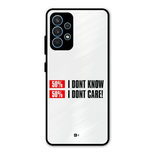 D Dont Know Metal Back Case for Galaxy A32