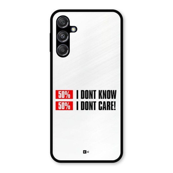 D Dont Know Metal Back Case for Galaxy M34 5G