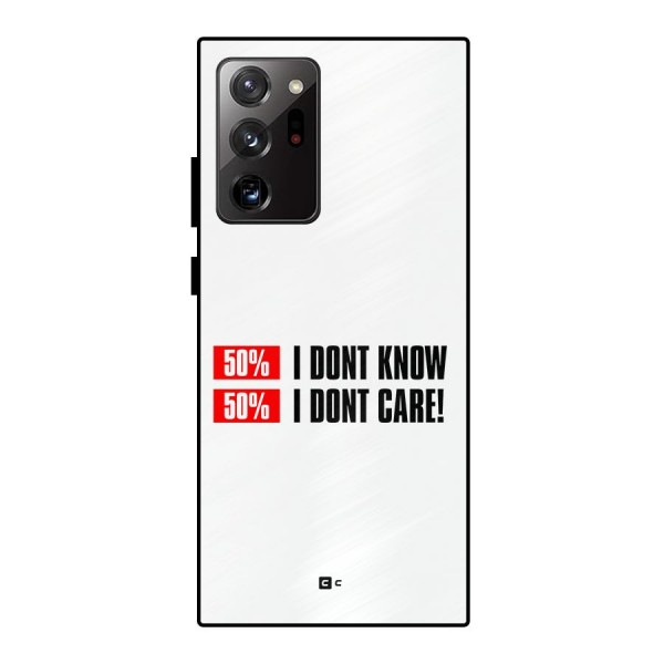 D Dont Know Metal Back Case for Galaxy Note 20 Ultra