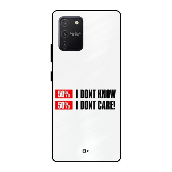 D Dont Know Metal Back Case for Galaxy S10 Lite