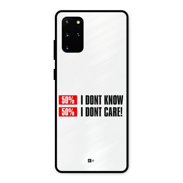 D Dont Know Metal Back Case for Galaxy S20 Plus