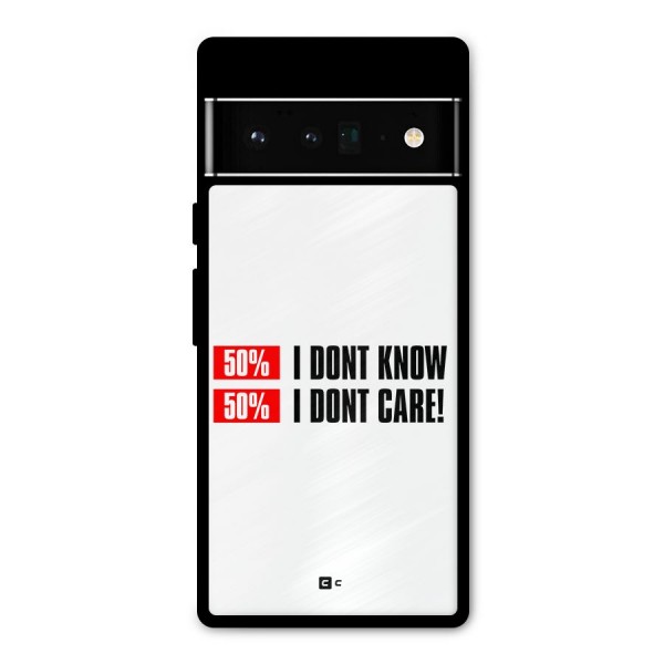 D Dont Know Metal Back Case for Google Pixel 6 Pro