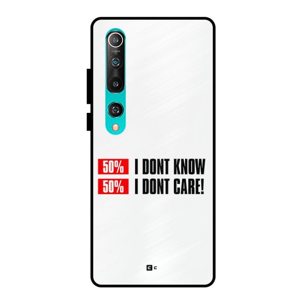 D Dont Know Metal Back Case for Mi 10