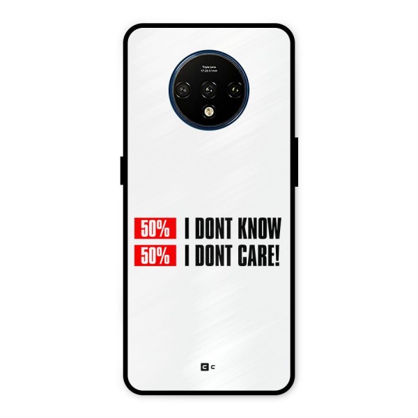D Dont Know Metal Back Case for OnePlus 7T