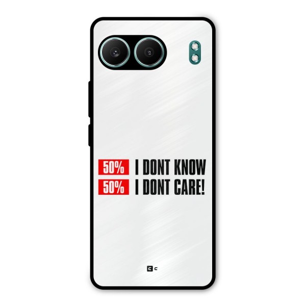 D Dont Know Metal Back Case for OnePlus Nord 4