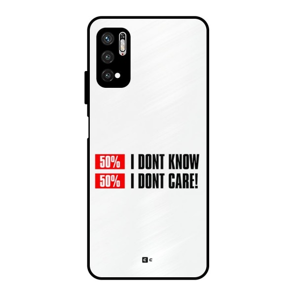 D Dont Know Metal Back Case for Poco M3 Pro 5G