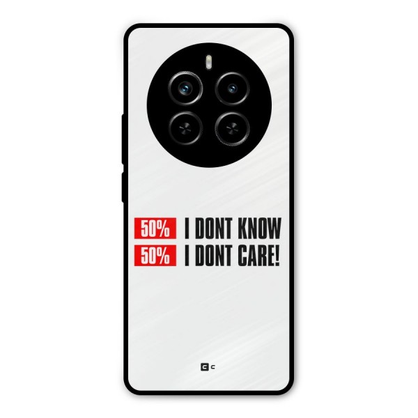 D Dont Know Metal Back Case for Realme P1 Pro