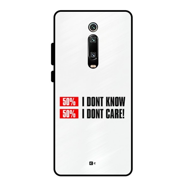 D Dont Know Metal Back Case for Redmi K20 Pro