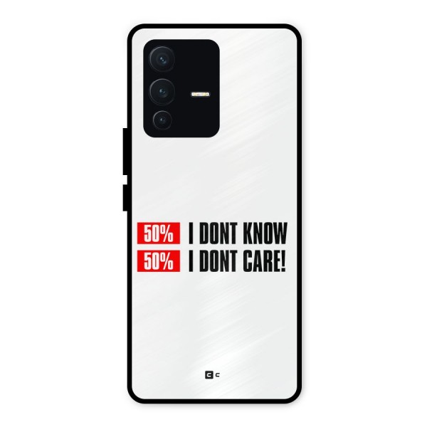 D Dont Know Metal Back Case for Vivo V23 5G