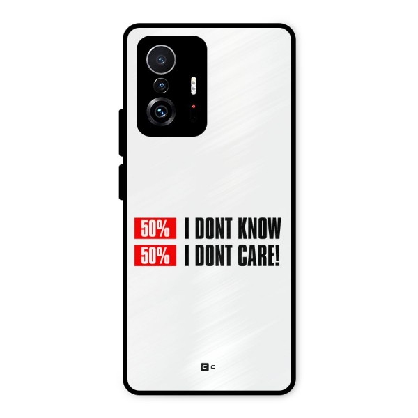 D Dont Know Metal Back Case for Xiaomi 11T Pro