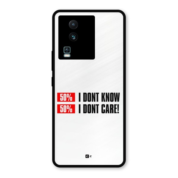 D Dont Know Metal Back Case for iQOO Neo 7