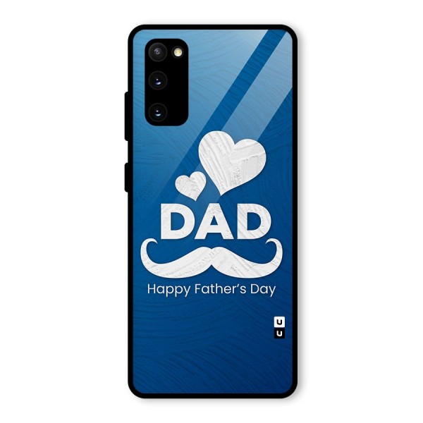 Dad Happy Fathers Day Glass Back Case for Galaxy S20 FE