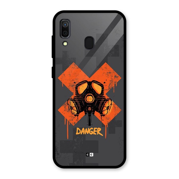 Danger Mask Glass Back Case for Galaxy A30