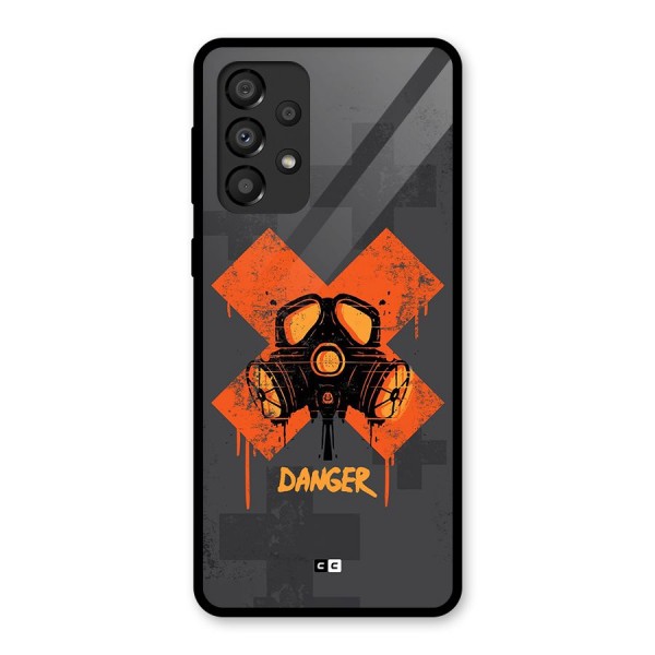 Danger Mask Glass Back Case for Galaxy A33 5G
